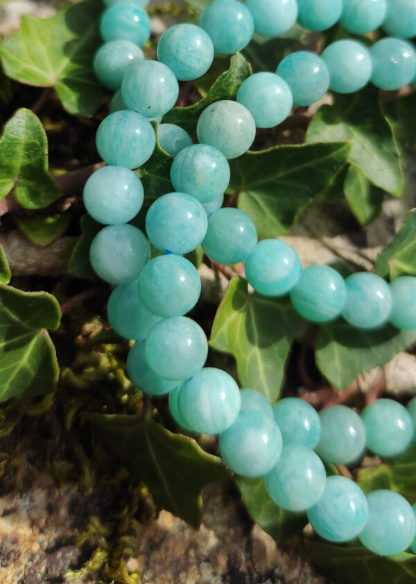 Bracelet 6mm en Amazonite Pérou – Image 2
