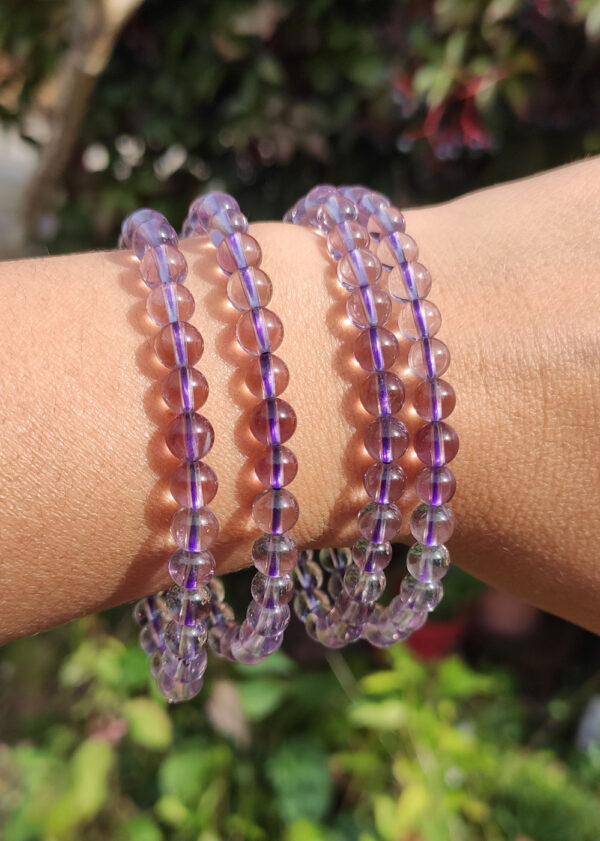 Bracelet en Améthyste claire AAA – Image 2