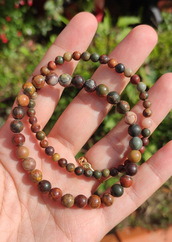 Bracelet en Jaspe Polychrome