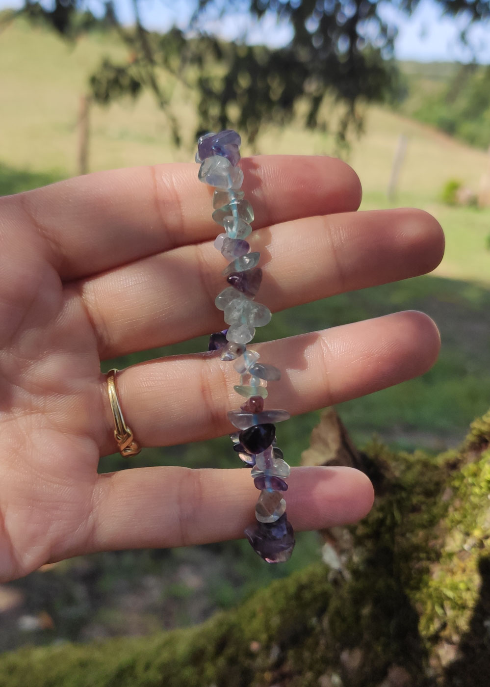 Bracelet Baroque Fluorite multi