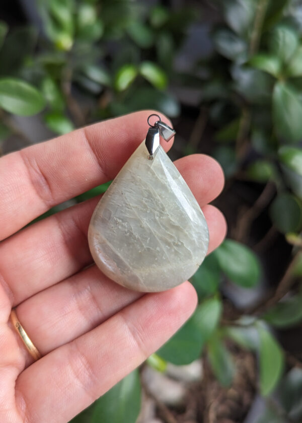 Pendentif Pierre de Lune beige B – Image 3