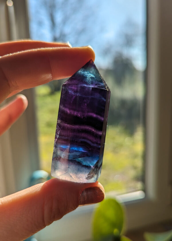 Pointe en fluorite