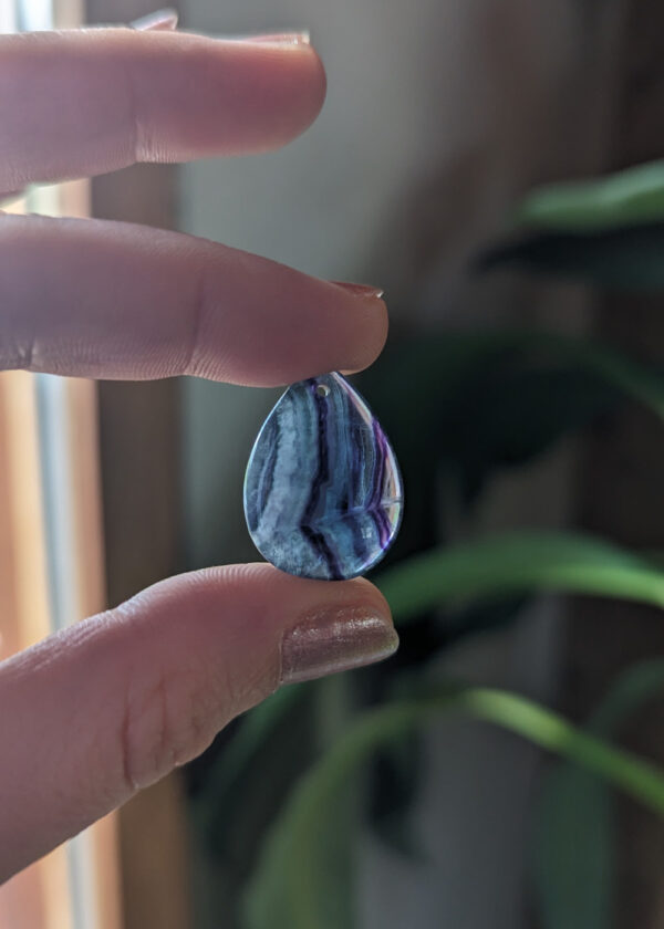 Pendentif Goutte Fluorite