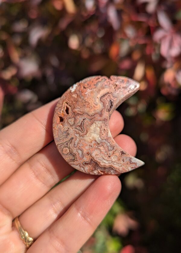 Lune Agate crazy lace Rose – Image 3