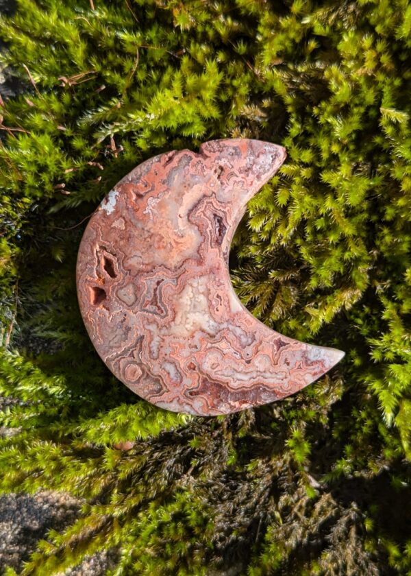 Lune Agate crazy lace Rose – Image 5
