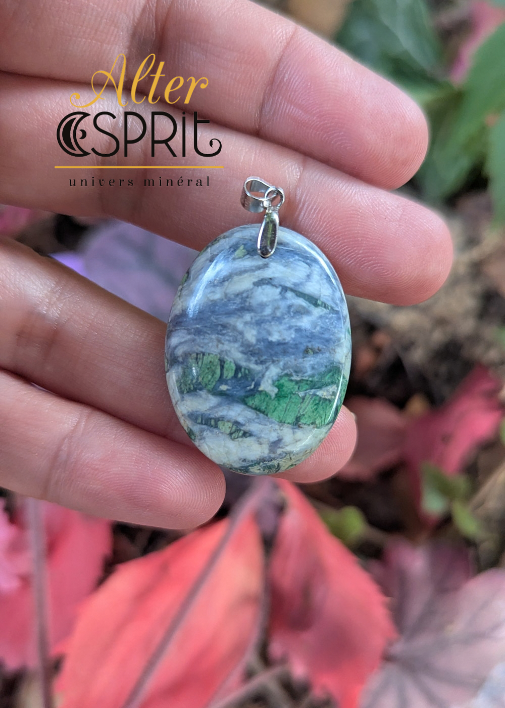 Pendentif Smaragdite Corse C