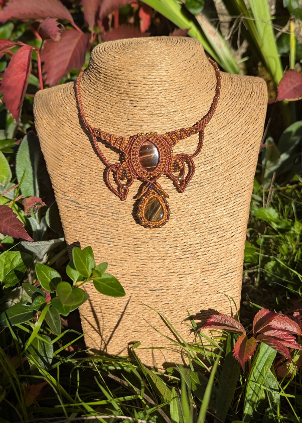 Collier Oeil de tigre & Oeil de taureau