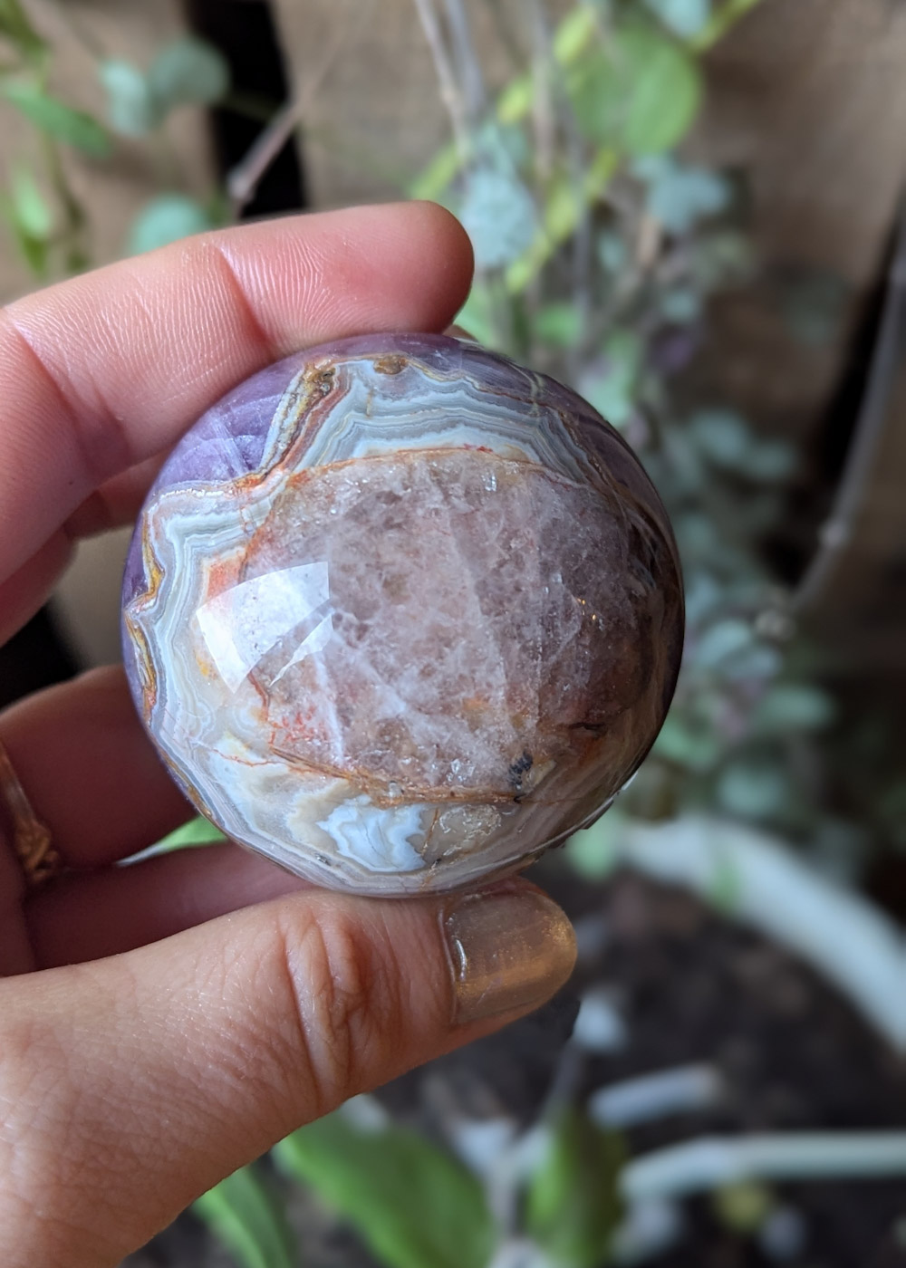 Sphère Améthyste agate – Image 3