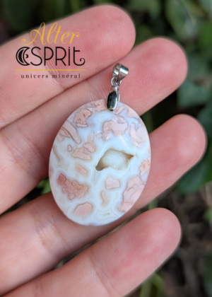 Pendentif Agate candy cotton n°6