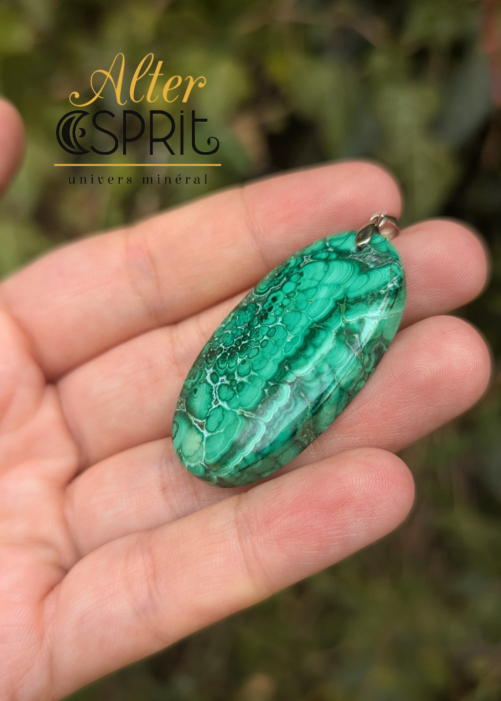 Pendentif Malachite n°1 – Image 2