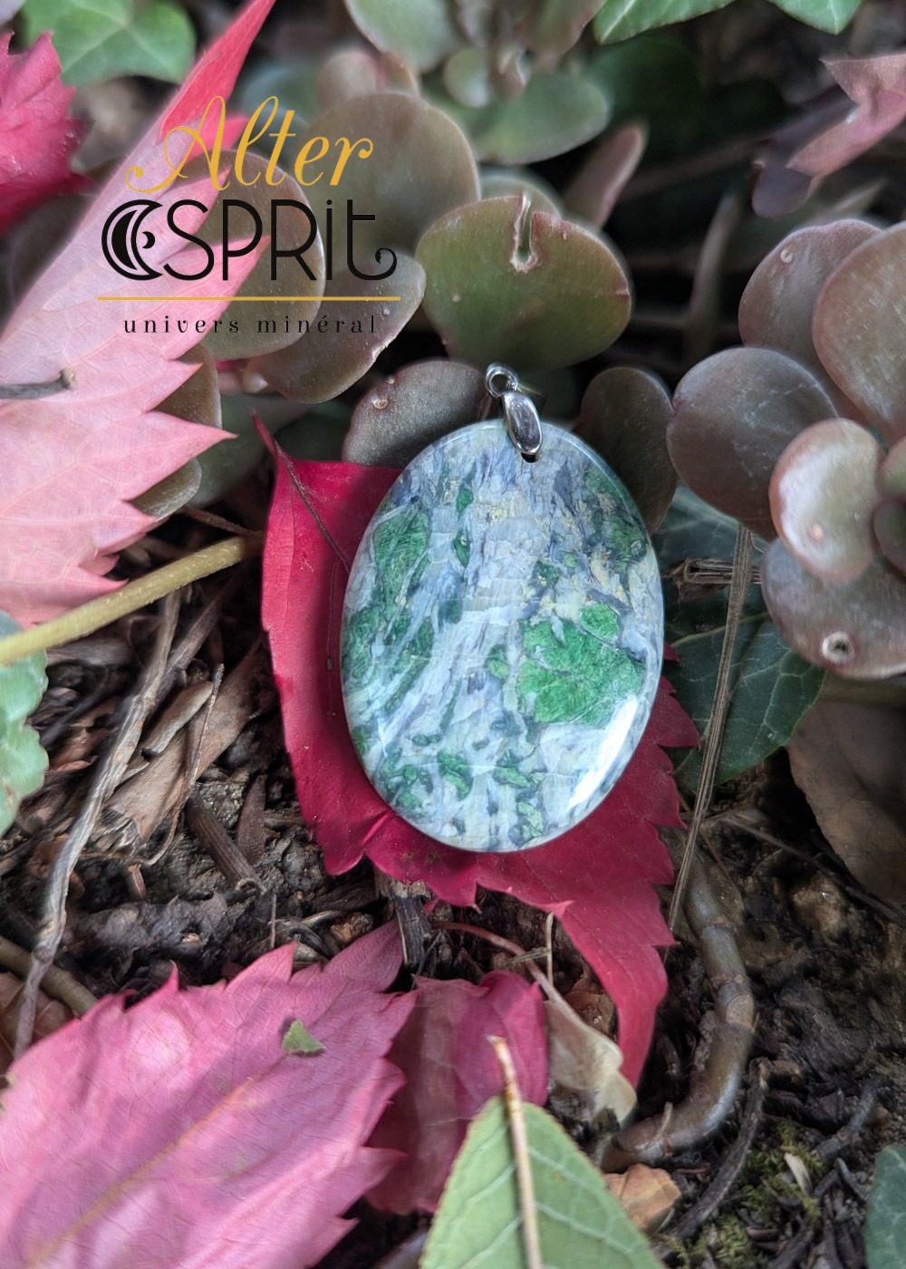 Pendentif Smaragdite Corse D